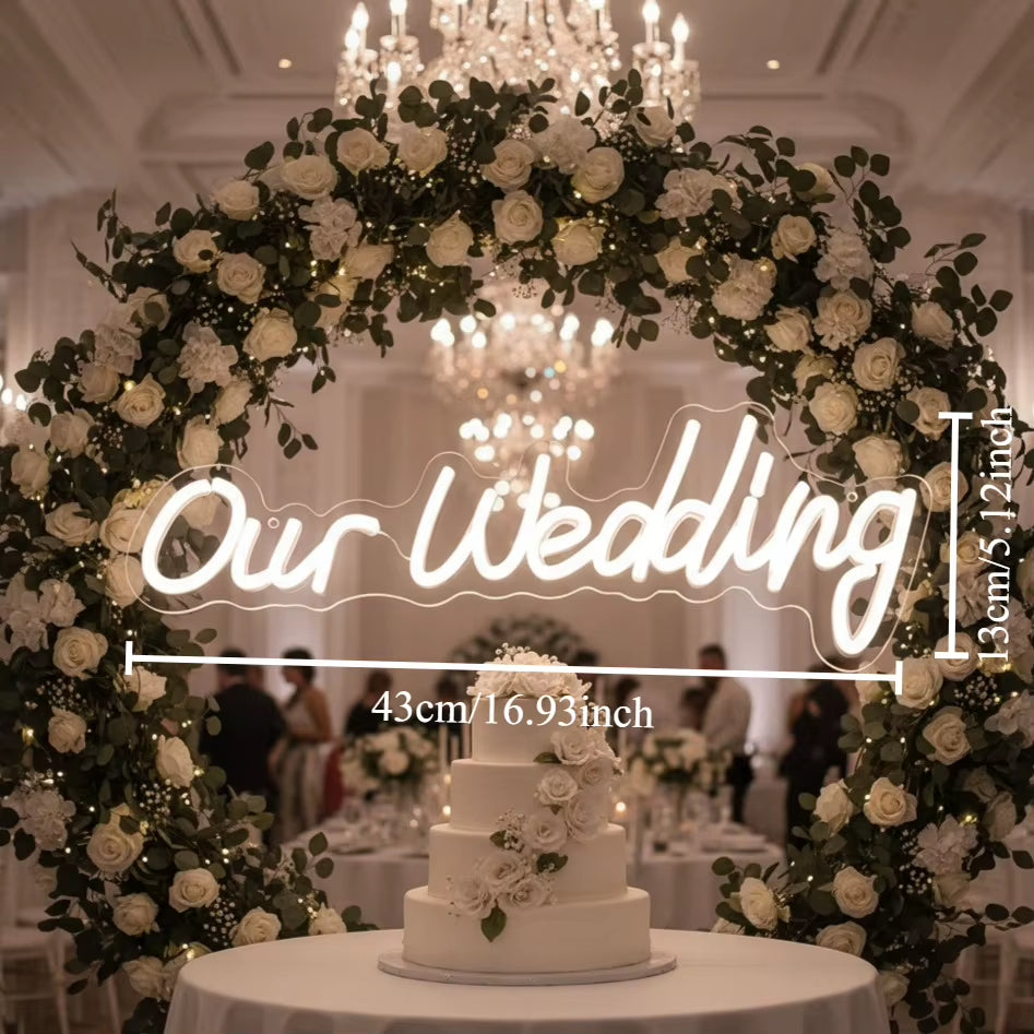 Wedding Neon Sign Better Together – LED Wedding Decor