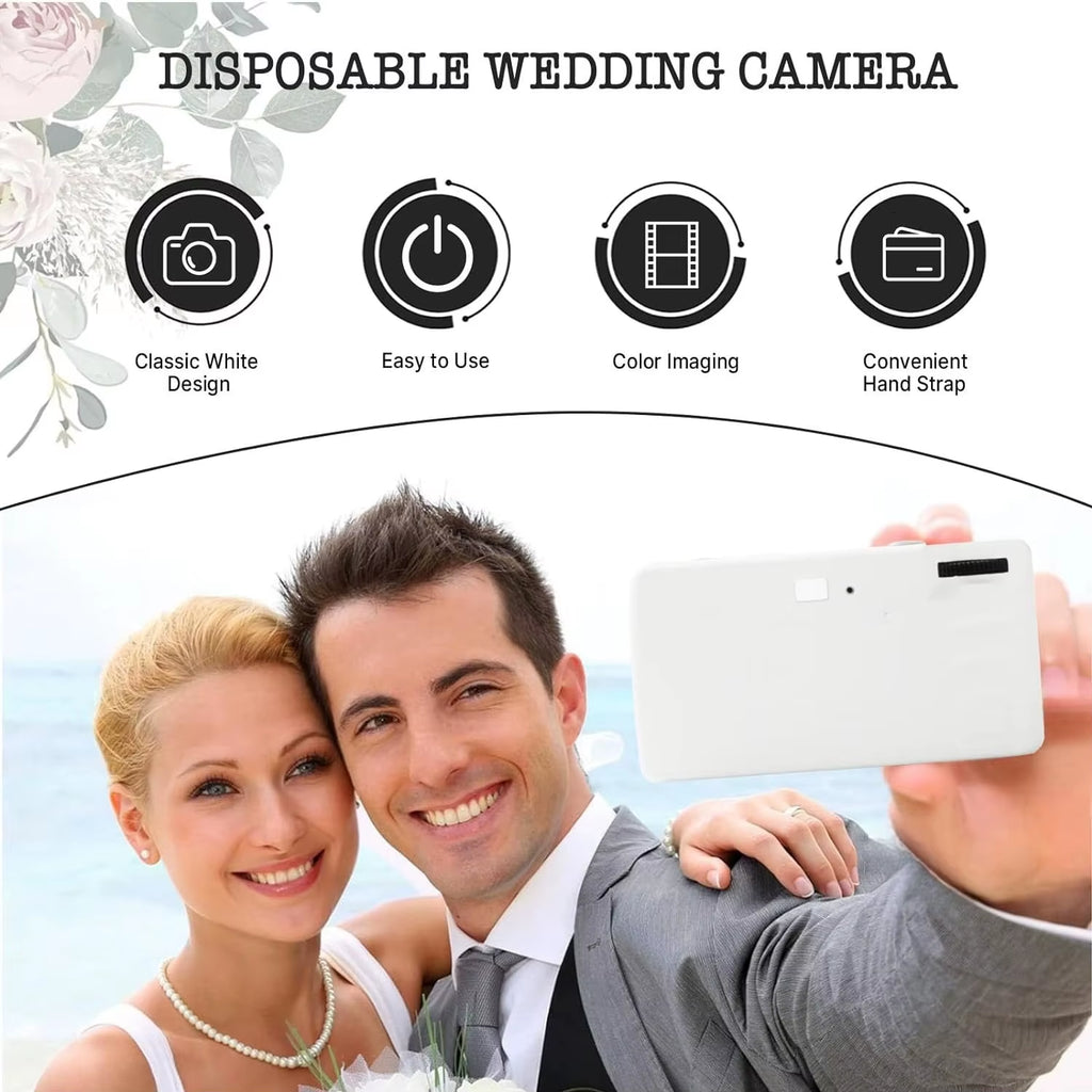 12-Pack Disposable Wedding Film Cameras with Flash - Single Use Cameras for Weddings, Birthdays, and Baby Showers (17 Photos Each)