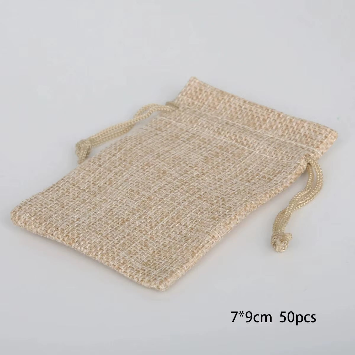 Cotton and Hemp Pocket Gift Bag Bundle (15-50 Pieces) for Children's Day and Wedding Candy Packaging