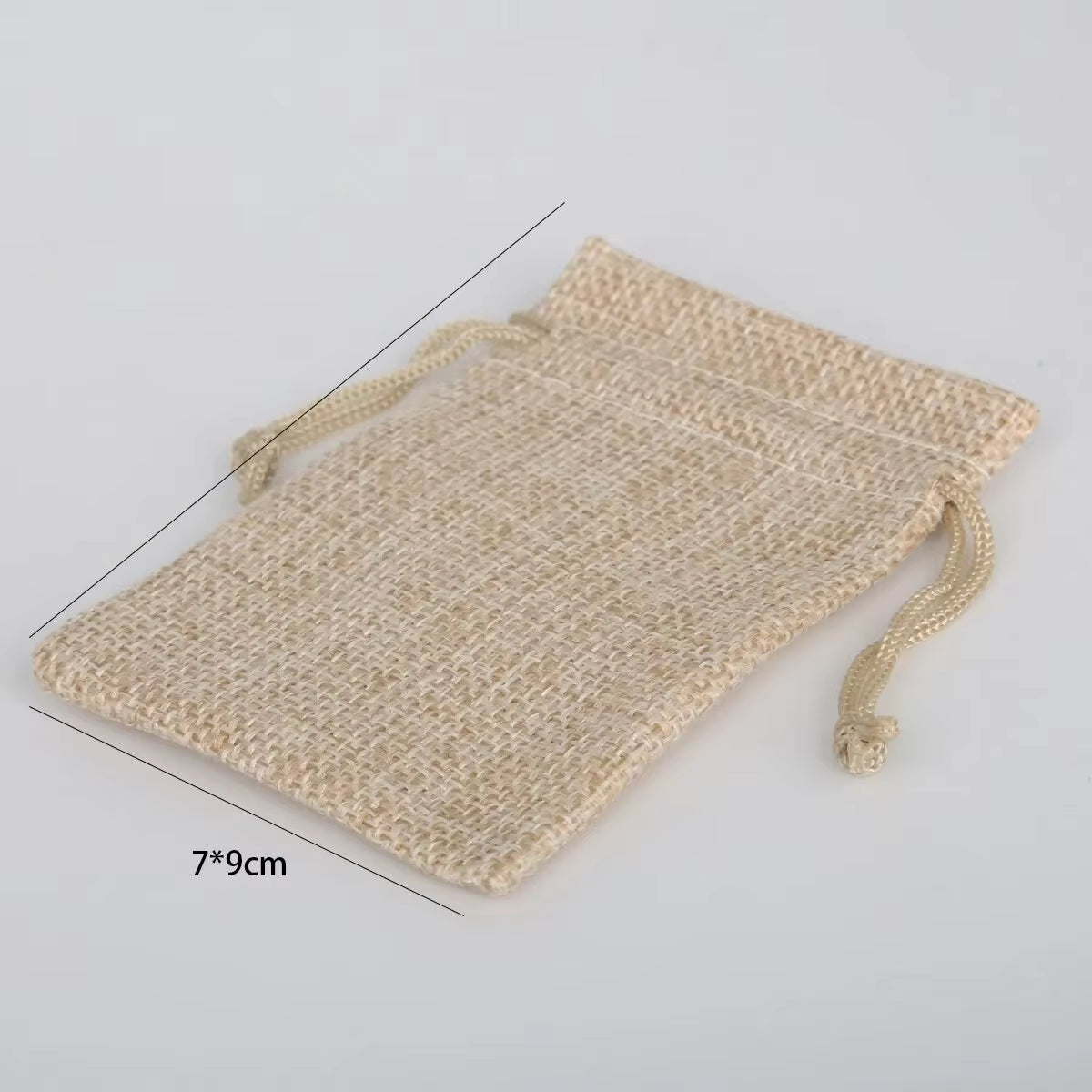 Cotton and Hemp Pocket Gift Bag Bundle (15-50 Pieces) for Children's Day and Wedding Candy Packaging