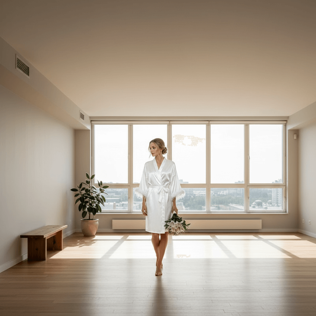 bridal satin robe luxury satin material