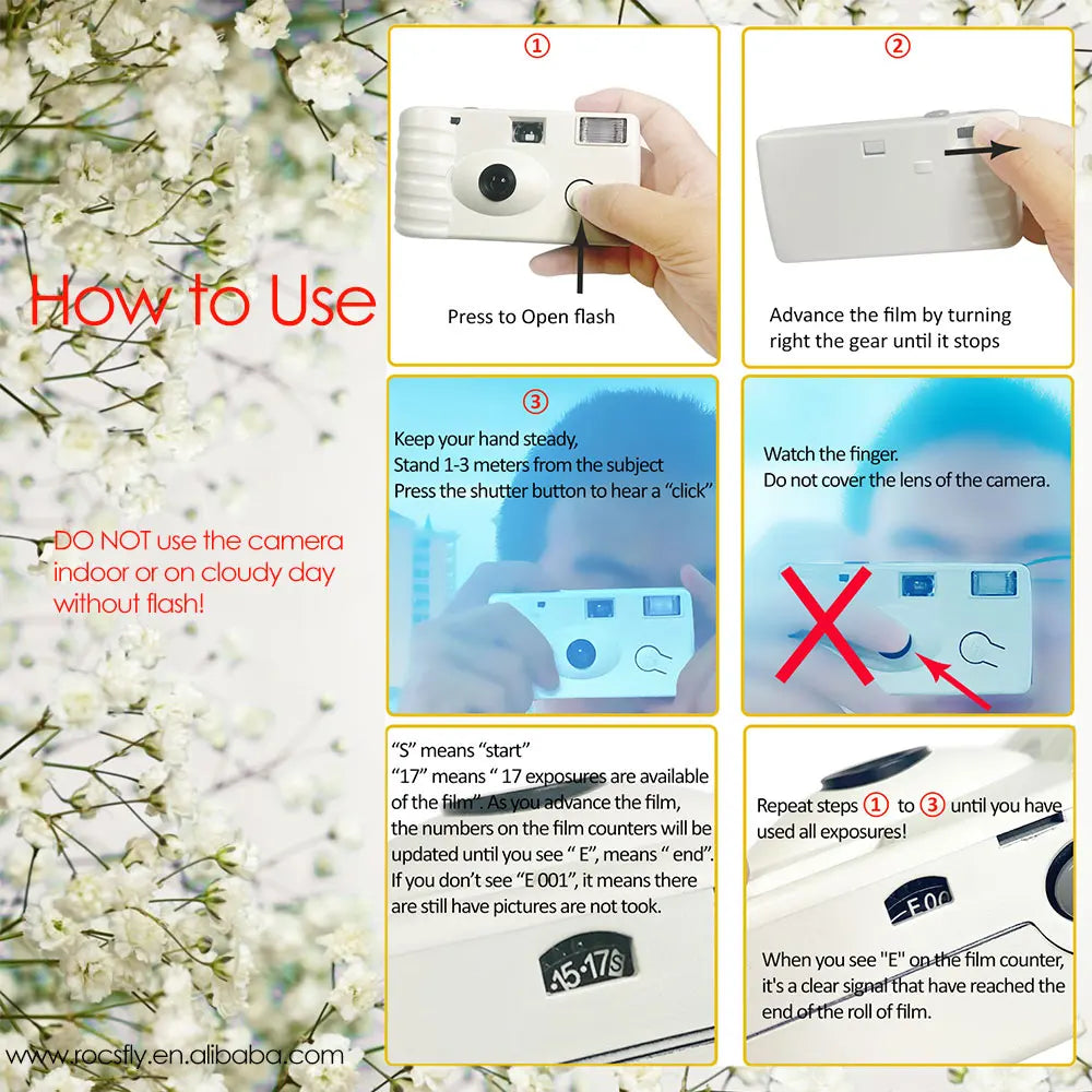 Preloaded Disposable Camera with Flash