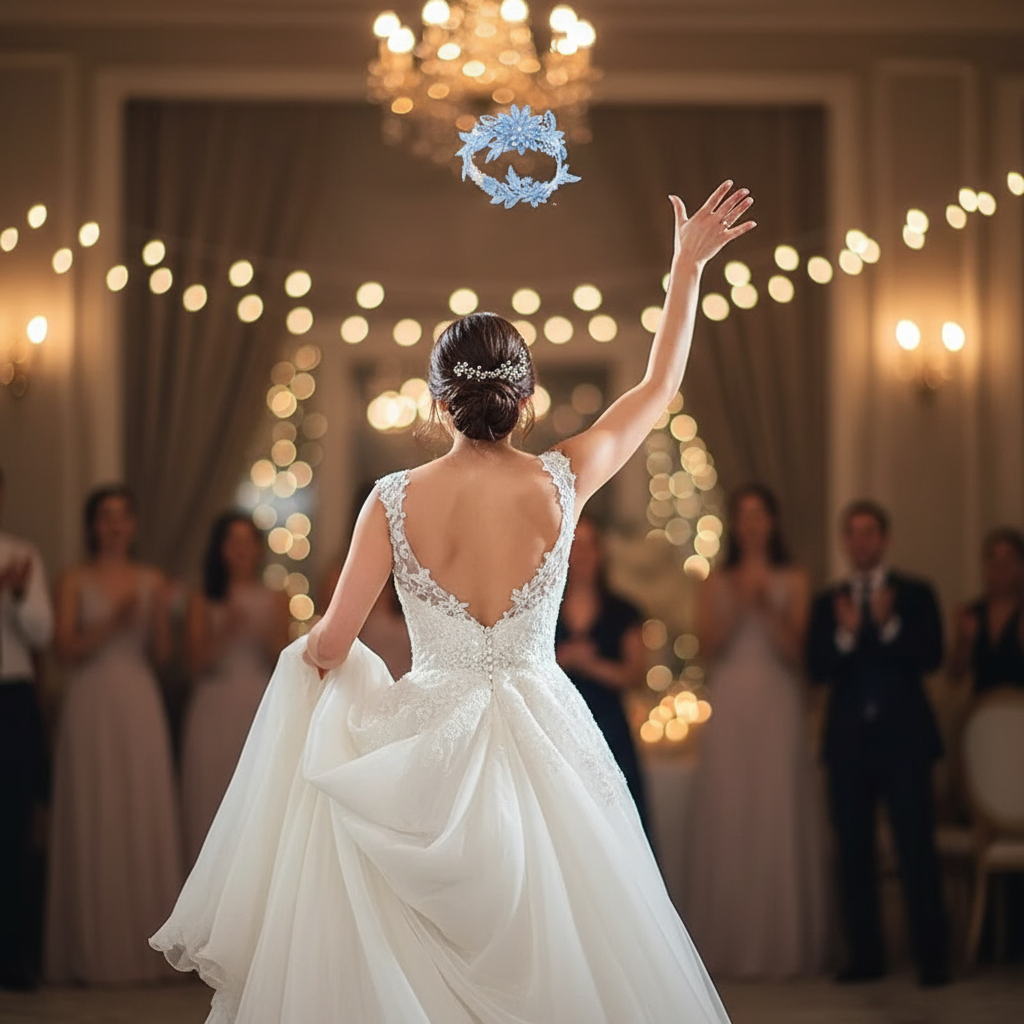 Elegante set di giarrettiere da sposa