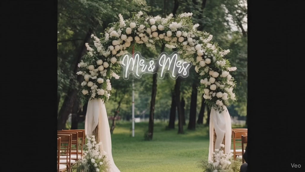 Insegna al neon per matrimoni