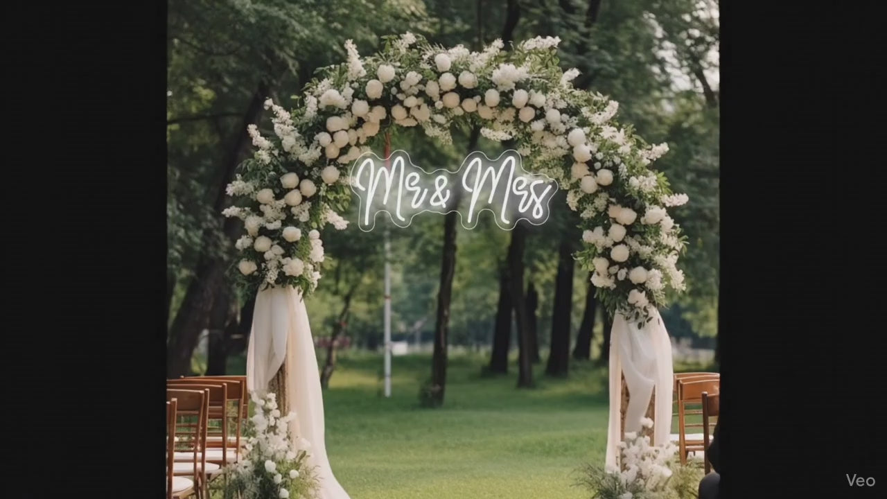 Insegna al neon per matrimoni