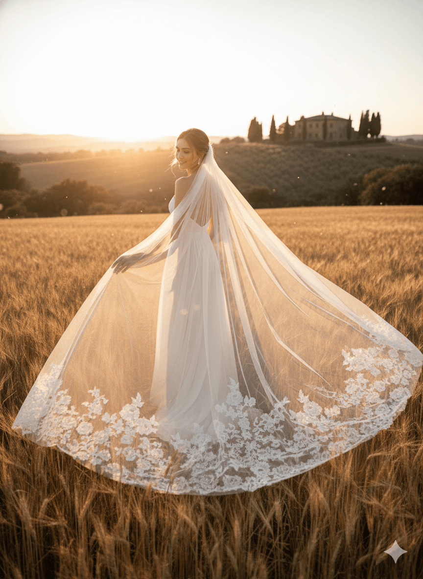 bridal cathedral veil