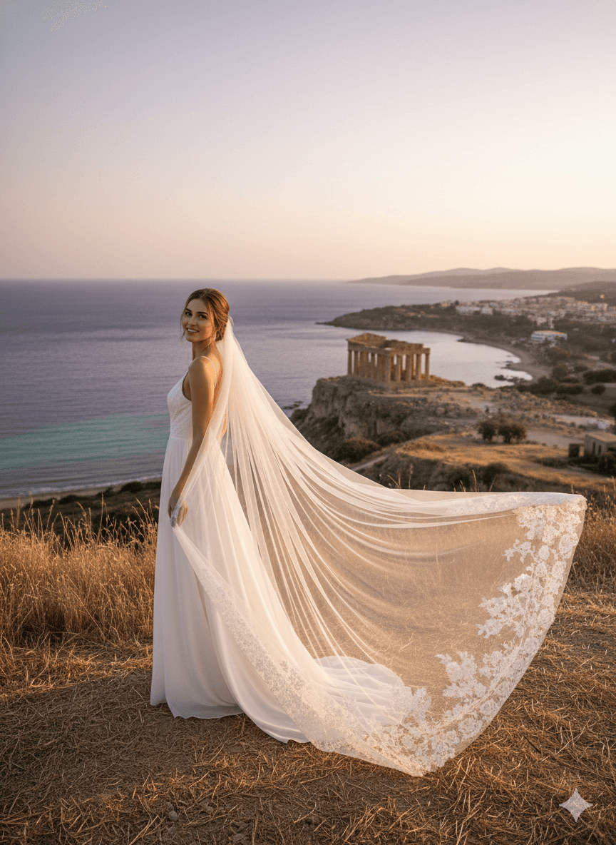 bridal cathedral veil