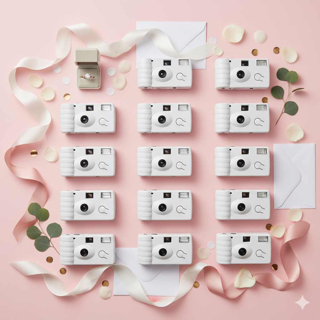 Macchine fotografiche usa e getta per matrimoni con flash